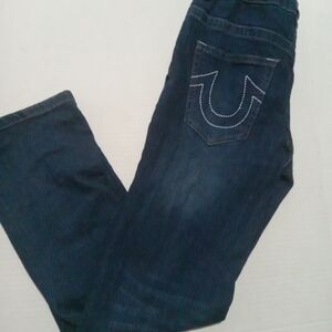 True Religion Dark Blue Jeans Boys Size 10